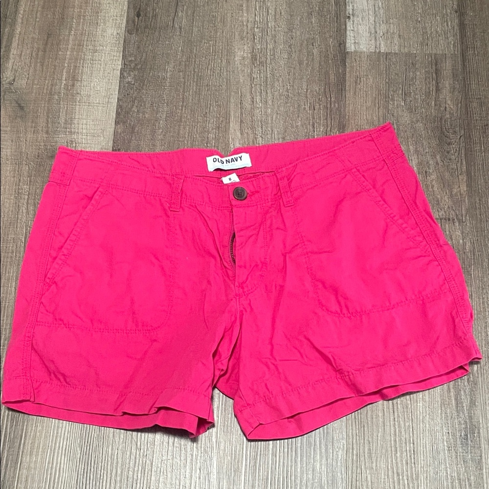 Old Navy Women's Hot Pink Cotton Casual Shorts